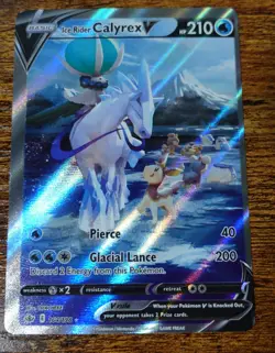 Calyrex V 164/198 Misalignment Error Miscut Misprint Pokemon Card NM % - Image 1