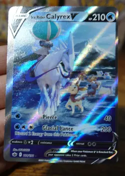 Calyrex V 164/198 Misalignment Error Miscut Misprint Pokemon Card NM % - Image 3