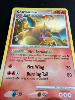 Pokemon Charizard 1/99 Arceus Rara Holo ENG Nintendo Cards - Image 4