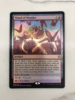 Wand of Wonder Foil MTG Magic the Gathering Card NM Near Mint Baldurs Gate CLB - Image 1