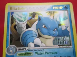 Pokemon TCG Blastoise EX Crystal Guardians 14/100 Holo Stamped - Image 2