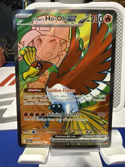 Pokemon TCG - Ethan's Ho-Oh EX 209/182 Sv10: Destined Rivals Holo Full Art NM - Image 1
