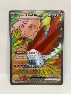 Ethan's Ho-Oh ex Ultra Rare Pokemon TCG Destined Rivals 209/182 - Image 1