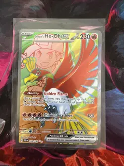 Pokemon TCG Ethan's Ho-Oh EX 209/182 Full Art, Destined Rivals - Image 1
