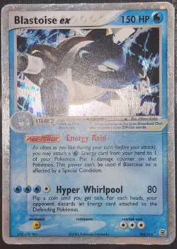 Pokemon TCG • Blastoise ex #104 - EX FireRed & LeafGreen Holo • HP - Image 2
