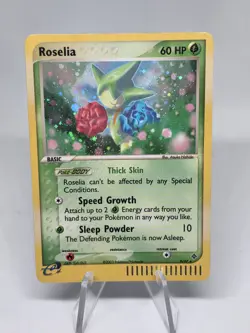 Pokemon TCG Roselia EX Dragon 9/97 Holo Rare! WOTC Vintage 2003 EX Series - Image 1