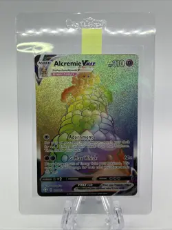 Alcremie VMAX 073/072 Shining Fates Full Art Rainbow Rare Holo Pokemon TCG - Image 3