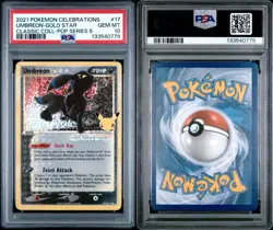 Pokemon Umbreon Gold Star PSA 10 Celebrations Classic Coll. 17/17 Gem Mint - Image 3