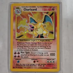 Pokemon TCG Charizard Base Set Holo 4/102 English 1999 Wizards of the Coast - Image 1