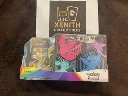 Pokemon SWSH Evolving Skies ETB & Jolteon Tin Costco Bundle (Factory Sealed) - Image 1