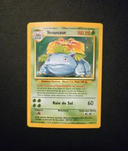 1999 Portuguese Pokemon TCG - Venusaur 015/102 Base Set Holo WoTC RARE - LP - Image 1