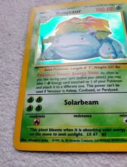 Venusaur Holo BASE SET Holographic Rare WOTC 1999 015/102 POKEMON TCG 1999 #15 - Image 5