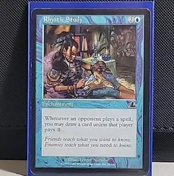 Magic the Gathering Rhystic Study Prophecy Card Regular MP MTG - Image 1
