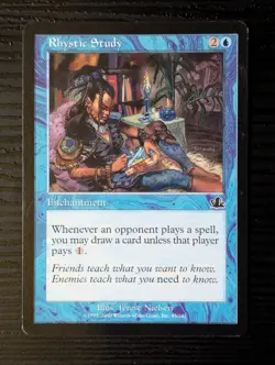 Rhystic Study [Prophecy] Regular - MTG Magic the Gathering - NM - Image 1