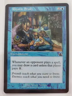 Rhystic Study Prophecy Regular 2/2 MP Magic the Gathering - Image 1