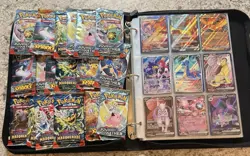 HUGE Pokemon Binder Card Collection 342 lot Modern Mix Phantasmal Destined - Image 1