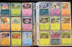 HUGE Pokemon Binder Card Collection 342 lot Modern Mix Phantasmal Destined - Image 2
