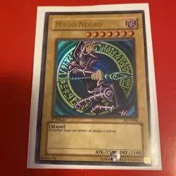 Yugioh Mago Negro Dark Magician #DIY-P006 Portuguese 1st Edition UltraRare Nm/LP - Image 1