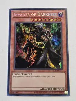 Invader of Darkness IOC-EN111 Yugioh 25th Anniversary Invasion of Chaos Mint - Image 1