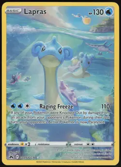 Lapras GG05/GG70 - Holo - Crown Zenith Galarian Gallery - Pokemon TCG - NM - Image 1