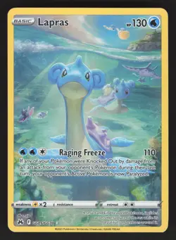 Lapras GG05/GG70 Pokemon TCG Crown Zenith: Galarian Gallery NM - Image 1