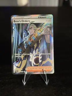 Pokemon TCG Boss's Orders Trainer Full Art Holo Rare Card 248/193 Paldea Evolved - Image 1