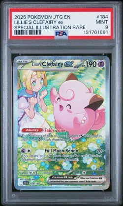 Pokemon Journey Together - LILLIE'S CLEFAIRY Ex - 184/159 SIR PSA 9 - Image 1
