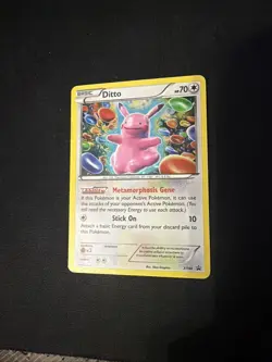 Pokemon TCG Card- Ditto 2015 XY Black Star Promo #XY40 Rare Holo English LP - Image 1
