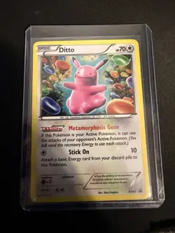 Pokemon TCG Ditto Black Star Promo Holo Card XY40 - Image 1