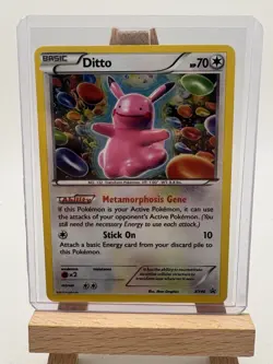 Pokemon TCG Card- Ditto 2015 XY Black Star Promo #XY40 Rare Holo English - Image 1