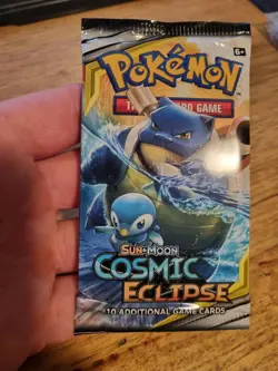 1 x Cosmic Eclipse Booster Pack Sun And Moon Pokemon TCG Factory Sealed - Image 5
