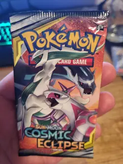 1 x Cosmic Eclipse Booster Pack Sun And Moon Pokemon TCG Factory Sealed - Image 4