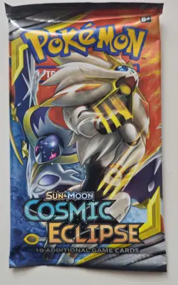 💥1 x Cosmic Eclipse Booster Pack Sun And Moon Pokemon TCG Factory Sealed - Image 1