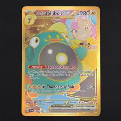 Pokemon TCG Card Iono's Bellibolt ex 188/159 Journey Together Hyper Rare - NM - Image 1