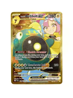 Iono's Bellibolt EX 188/159 Journey Together Gold Hyper Rare Pokemon TCG NM - Image 1