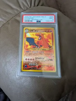 2000 POKEMON JAPANESE NEO 2 PROMO REVERSE FOIL #006 CHARIZARD PSA 9 - Image 1