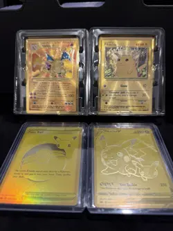 Gold Metal Charizard/Pikachu - Celebrations UPC Promo - Pokemon Card - NM - Image 1