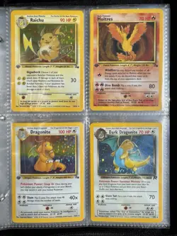 Vintage Pokemon Card Binder Collection Lot Charizard’s First Edition Holo’s WOTC - Image 3