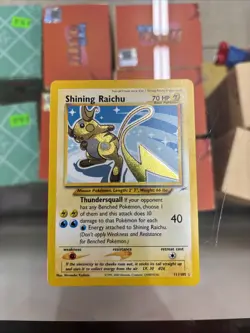 Pokemon TCG Shining Raichu Neo Destiny Holo Card 111/105 Secret Rare - Image 1