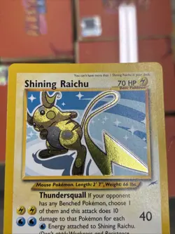 Pokemon TCG Shining Raichu Neo Destiny Holo Card 111/105 Secret Rare - Image 2