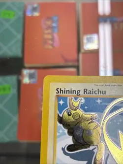 Pokemon TCG Shining Raichu Neo Destiny Holo Card 111/105 Secret Rare - Image 3