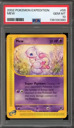 Pokemon Mew Expedition NON Holo Rare #55 PSA 10 Gem Mint - Image 1
