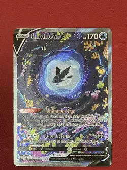 Pokemon TCG Lumineon V GG39/GG70 Crown Zenith Galarian Gallery Full Art Holo - Image 1