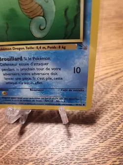Hypotrempe 49/62 1st Edition (Horsea) French Fossil Vintage Pokemon TCG - Image 5