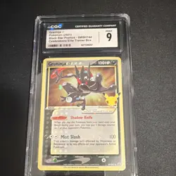 Pokemon Greninja Star SWSH144 Black Star Promo CGC 9 Holo Celebrations Elite Tr. - Image 1