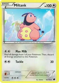 Pokemon - Miltank - 93/116 - Uncommon - Plasma Freeze - NM - Image 1
