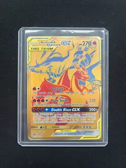 Reshiram & Charizard GX SM247 Promo SM Black Star Promos Pokemon Lightly Played - Image 1