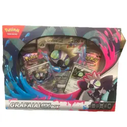 Pokemon TCG Grafaiai ex Box With Shroodle Promo Oversize 4 Booster Packs New - Image 1