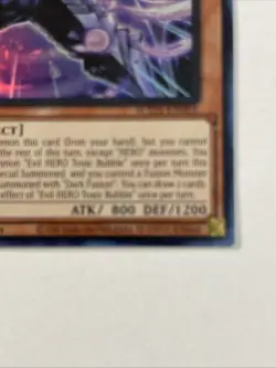 Evil HERO Toxic Bubble SUDA-EN001 Ultra Rare Yugioh Card 1st Edition Mint - Image 4