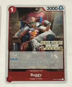 One Piece Buggy (Judge Pack Vol. 2) OP03-008 Promotion (4x) Cards English Foil - Image 5